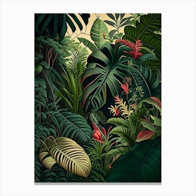 Majestic Jungle 8 Botanicals Canvas Print
