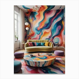 Colorful Wall Murals For Living Room Toile