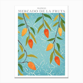 Mercado De La Fruta Mango Illustration 1 Poster Canvas Print