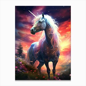 Unicorn Wallpaper Canvas Print