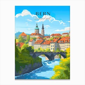 Switzerland Bern Travel Canvas Print