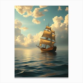 Vintage Retro Sailing Toile