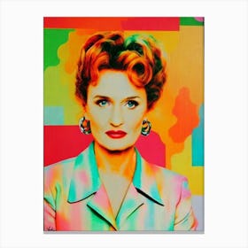 Melissa Leo Colourful Pop Movies Art Movies Canvas Print