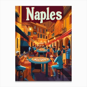 Aihrgdesign A 1970s Inspired Travel Poster For Naples Depicti 2d97b2cf C466 44d7 B310 3d6071bd0651 3 Canvas Print