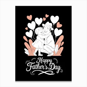 Happy Father'S Day Canvas Print