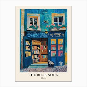 Porto Book Nook Bookshop 3 Poster Canvas Print