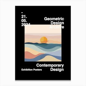 Geometric Design Archive Poster 30 Canvas Print