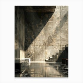 Room With Stairs Canvas Print
