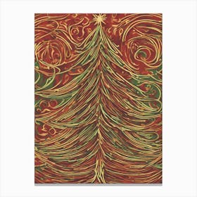 Christmas Tree art, Christmas Tree, Christmas vector art, Vector Art, Christmas art Canvas Print