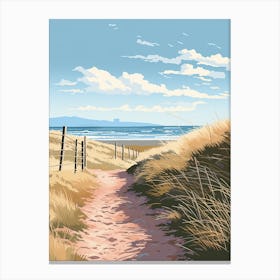 The Northumberland Coast Path England 1 Hiking Trail Landscape Canvas Print