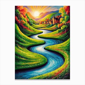 River Valley Canvas Print