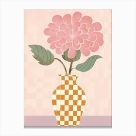 Hydrangeas Flower Vase 1 Canvas Print