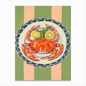 King Crab Italian Still Life Painting Canvas Print