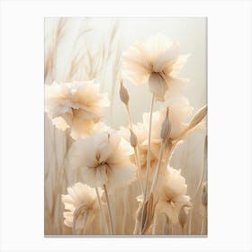 Boho Dried Flowers Hollyhock 2 Canvas Print