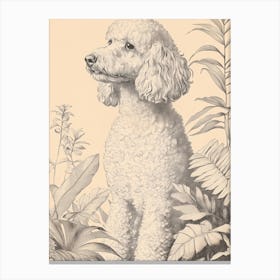 Poodle In The Garden Toile