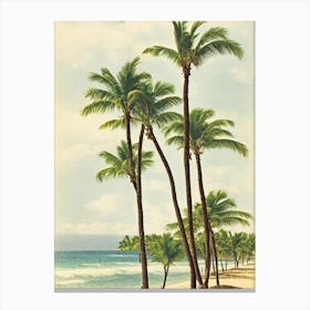 Bavaro Beach 2 Dominican Republic Vintage Canvas Print