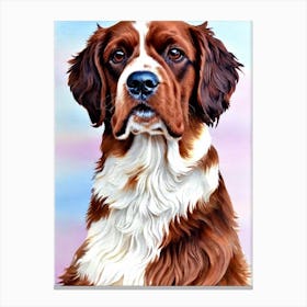 Sussex Spaniel Watercolour dog Canvas Print
