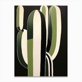 Modern Abstract Cactus Painting Trichocereus Cactus 3 Canvas Print