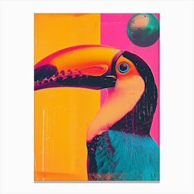 Polaroid Inspired Toucans 2 Canvas Print