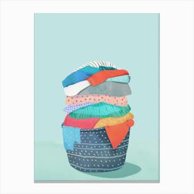 Pile Of Laundry Canvas Print