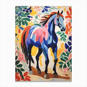 Blue Horse Canvas Print