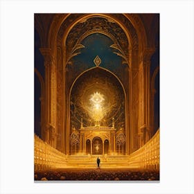 Golden Hall Canvas Print