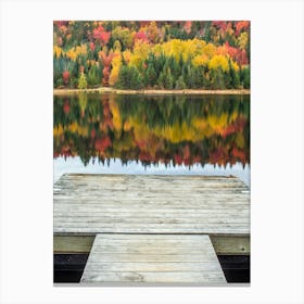 Fall Foliage On A Lake Canvas Print