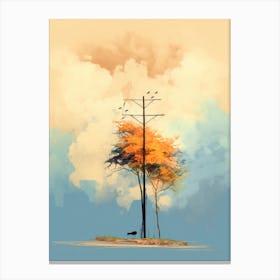 Tree On An Island Canvas Print