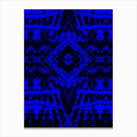 Abstract Blue Pattern Canvas Print