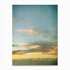 Sunset Over The Ocean Canvas Print