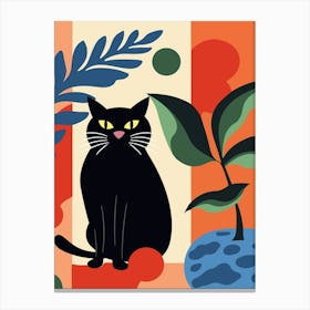 Black Cat Canvas Print