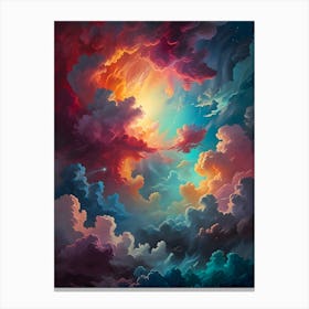 Aurora in the Clouds Canvas Print