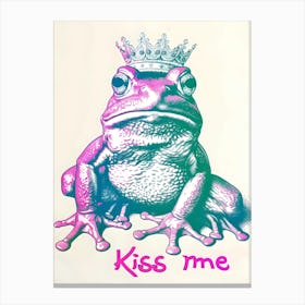 Kiss Me Frog Canvas Print