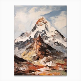 Mount Everest Nepal Tibet 1 Mountain Painting Canvas Print