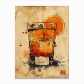 Glass Of Orange Juice 4 Canvas Print