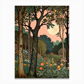 William Morris Moonlight In The Forest 88 Canvas Print