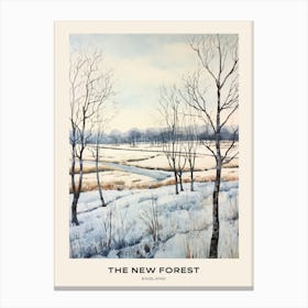 The New Forest England 1 Poster Canvas Print