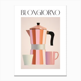 Moka Espresso Italian Coffee Maker Buongiorno 1 Canvas Print