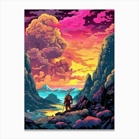 Pixel Art, Pixel Art, Pixel Art, Pixel Art, Pixel Art 2 Canvas Print