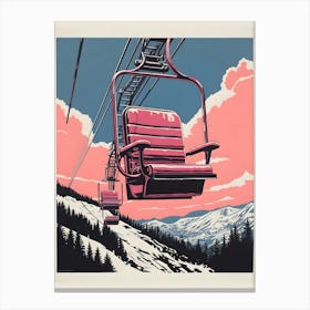 Ski Lift Canvas Print