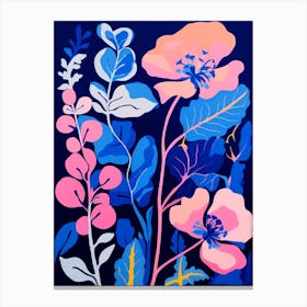 Blue Flower Illustration Snapdragon 4 Canvas Print