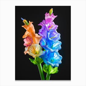 Bright Inflatable Flowers Delphinium 1 Canvas Print