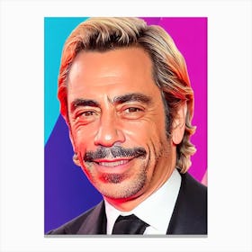 Javier Bardem Pop Movies Art Movies Canvas Print