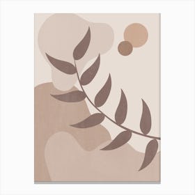 Calming Abstract Painting in Neutral Tones 5 Canvas Print