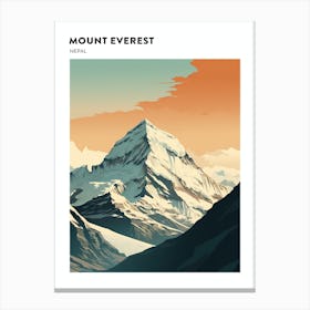 Mount Everest 2 Hiking Trail Landscape Poster Canvas Print
