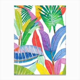 Majesty Palm Eclectic Boho Plant Canvas Print