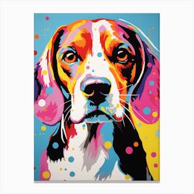 Pop Art Beagle 1 Canvas Print