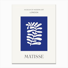 Matisse Cutouts on Blue Canvas Print