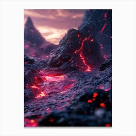 Lava Landscape Canvas Print