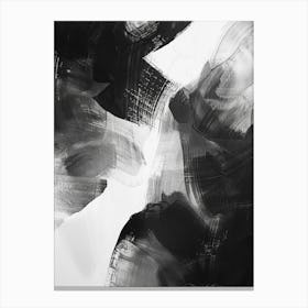 Abstract Black And White Painting 11 Canvas Print